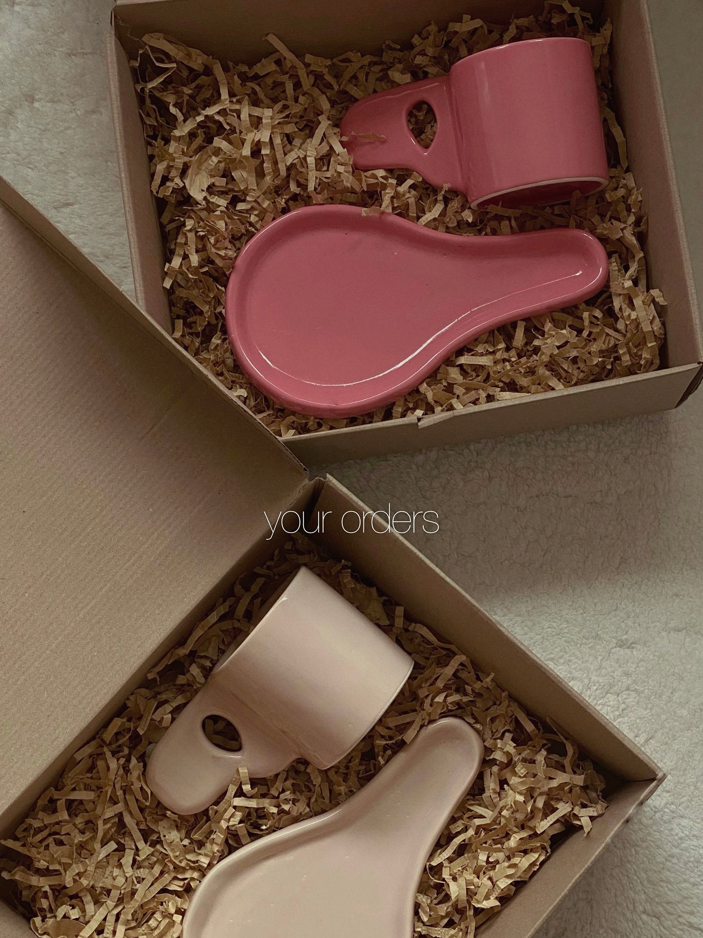 Mug & Tray - Light shades