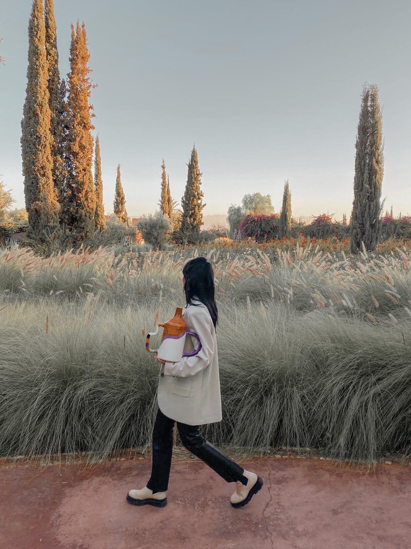 moroccan unique handmade ceramic traditional craftsmanship pottery colorful vase morocco