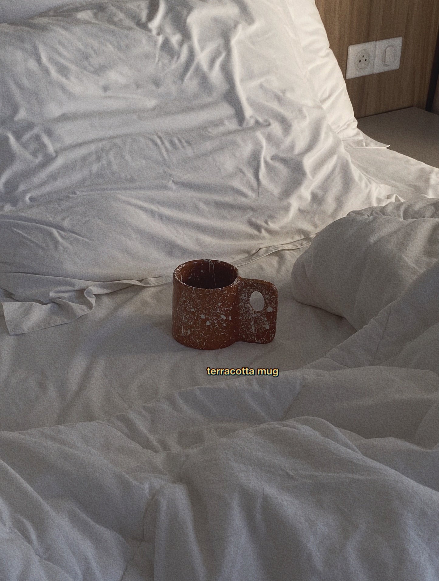 unique moroccan handmade ceramics plashed coffee mug terracotta with ceramic coating glaze made in morocco