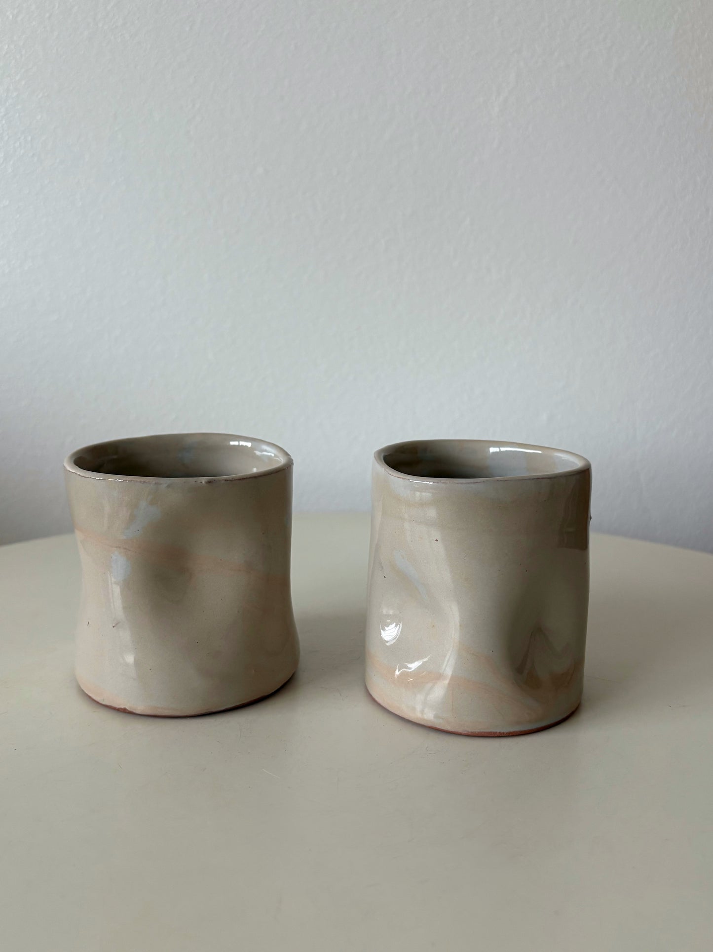 .Tasses & sous-tasses crème - les imparfaites